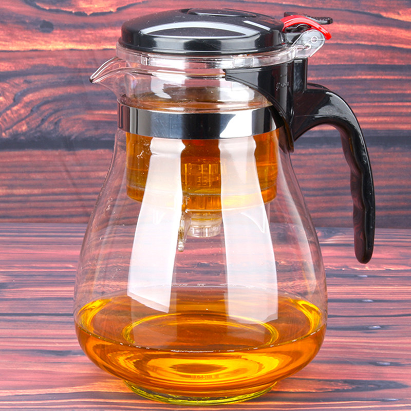 速发飘逸杯茶壶耐高温玻璃茶具冲茶器大容量泡茶壶家用可拆洗内胆