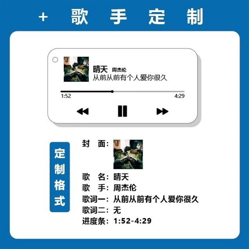 速发来图歌词扣歌曲挂件爱豆专辑封面应援歌