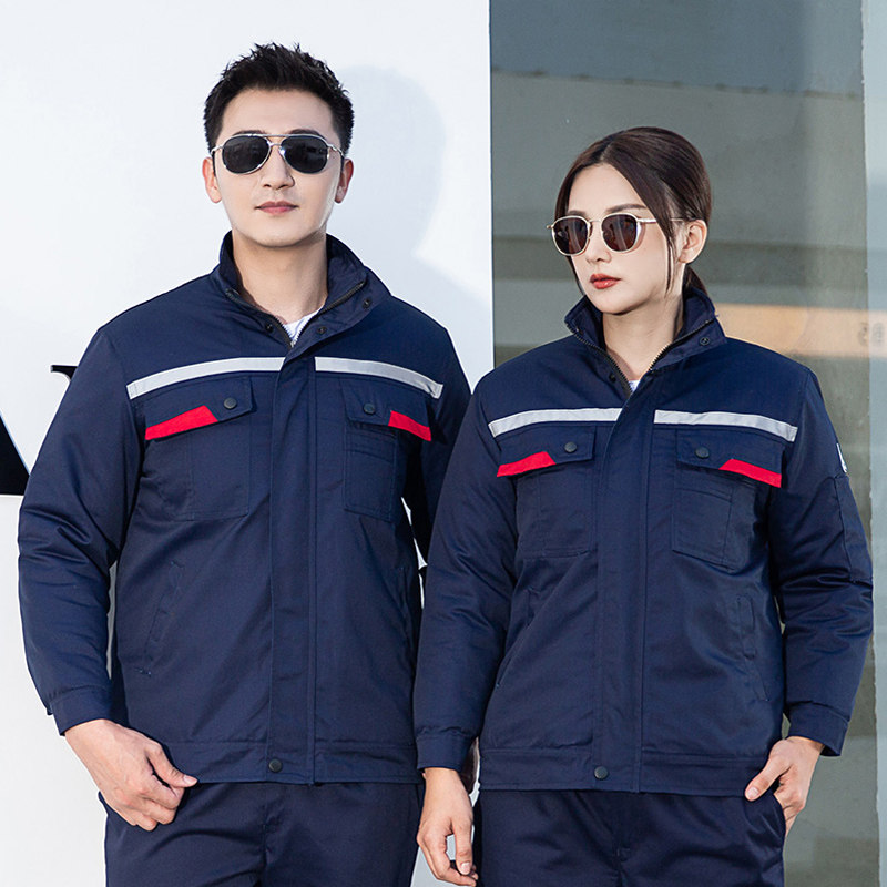 冬季8831防静电工作服男女劳保服棉服防寒加厚保暖工厂棉袄棉衣