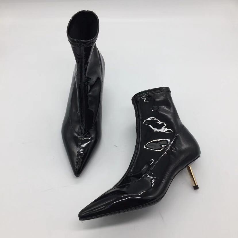 冬季stellaluna短筒金属跟女靴