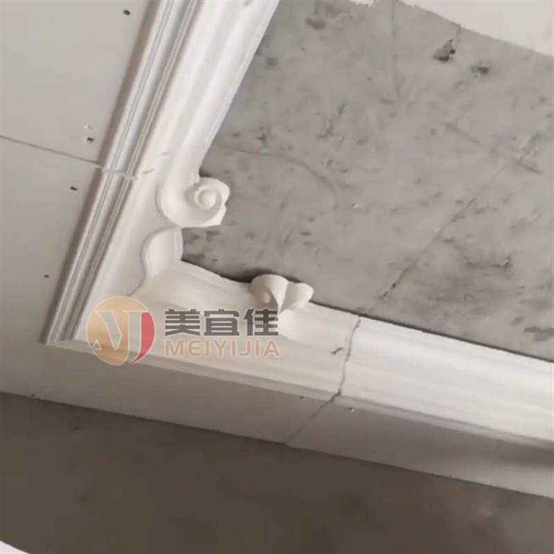速发免吊顶造型转角板石膏防火角弧形天花板吊顶大角石膏线花角