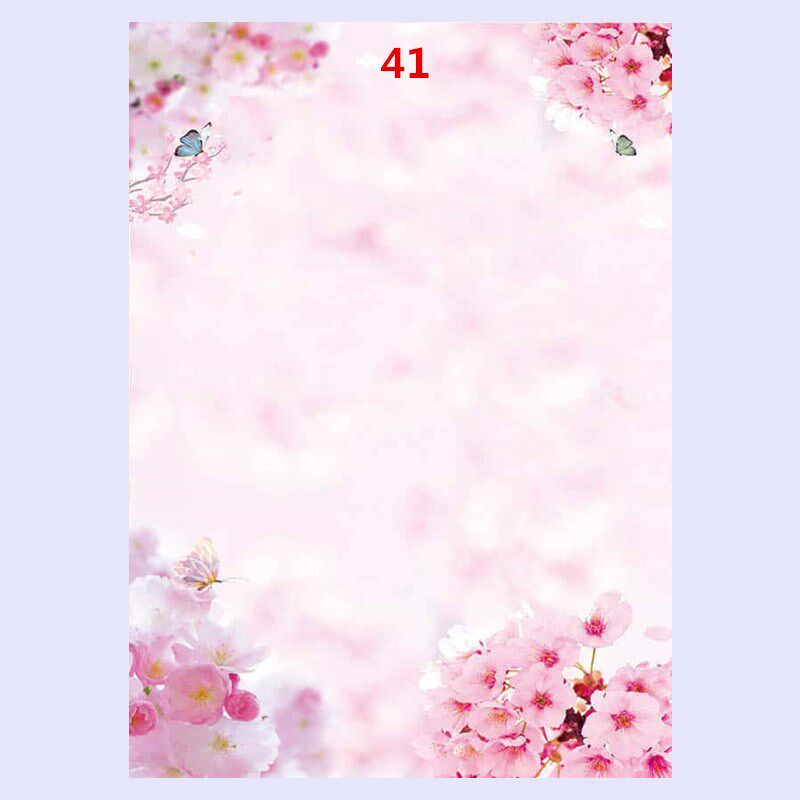 速发个性书写纸A4彩色信纸花纹打印纸带图案A4花色打印信纸 包邮