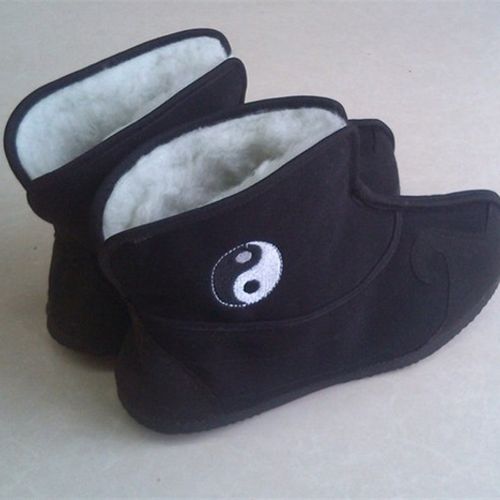 速发秋鞋季靴当棉武太极棉鞋武术冬练武鞋男道家道士鞋功夫鞋加绒