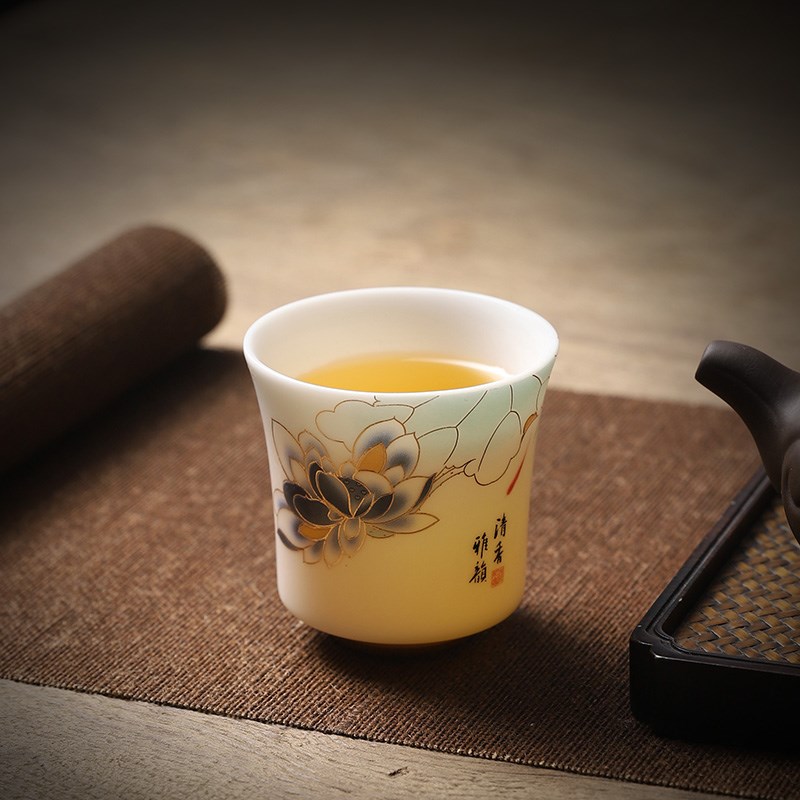 速发茶杯个人专用主人杯单杯中式茶碗高端上档次功夫茶壶单只品茗