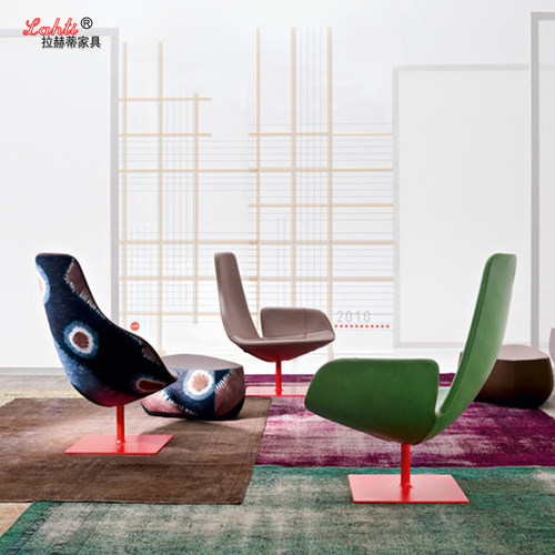 速发个椅极简手指椅时沙尚发椅创意玻璃钢单人休闲性展厅工作室造