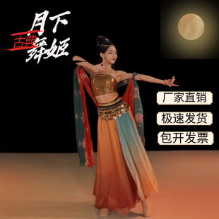 速发月下舞姬舞蹈披帛纱古典舞跳舞专用披蹈敦煌汉服舞肩道具