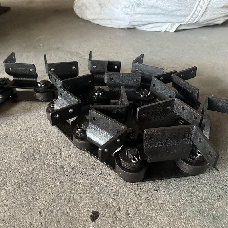 速发碳钢工业链条大节距重型传送链异形链条带耳弯板输送重型链条