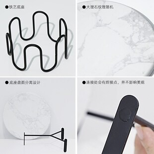 速发大理石冷餐托盘业歇甜品摆欧式婚礼甜品台架件开茶聚会高档蛋