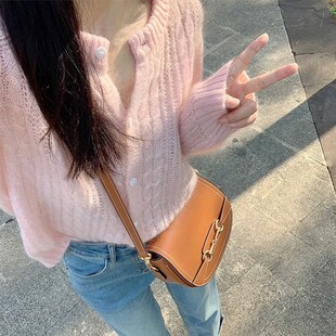 速发粉色马海毛针织开衫5022初春新款软糯慵懒薄款温衣毛柔韩系上