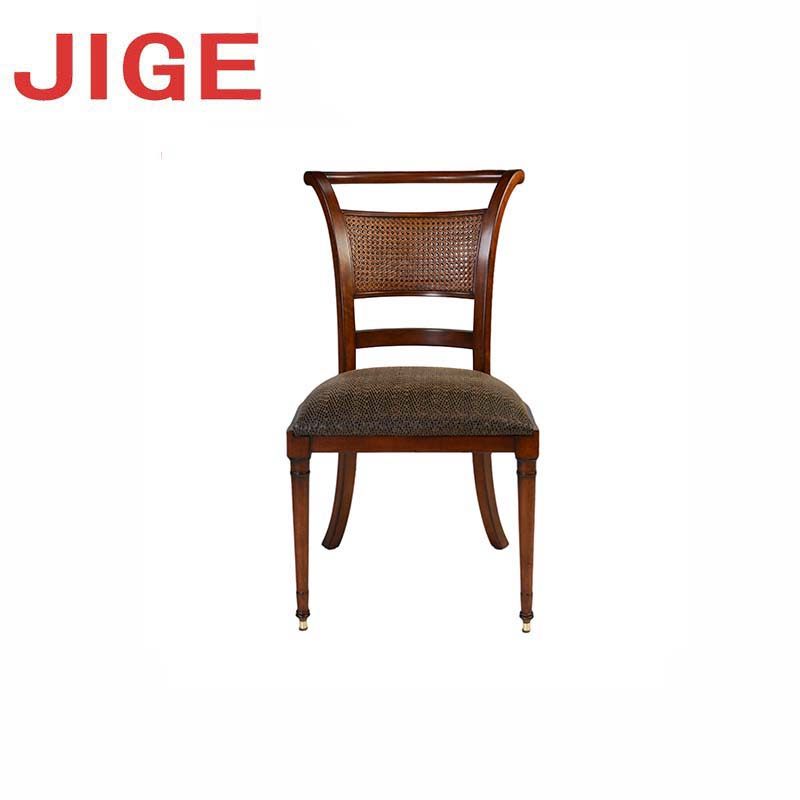 JIGE 美式意式法式原木藤椅装饰椅实木餐椅书椅民国风设计成人,住宅家具,餐椅,淘宝优惠券,粉丝福利购,淘宝优惠卷
