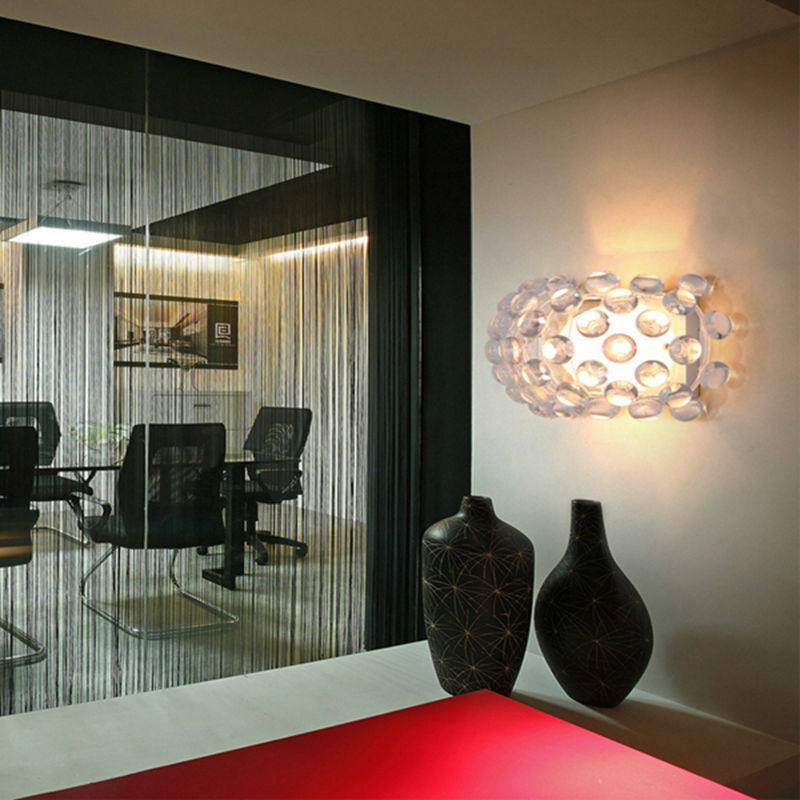 BENCAIMEN 땀 구슬 벽 램프 현대 미니멀 한 머리맡 침실 통로 램프 계단 복도 램프 유럽 스타일의 크리스탈 벽 램프