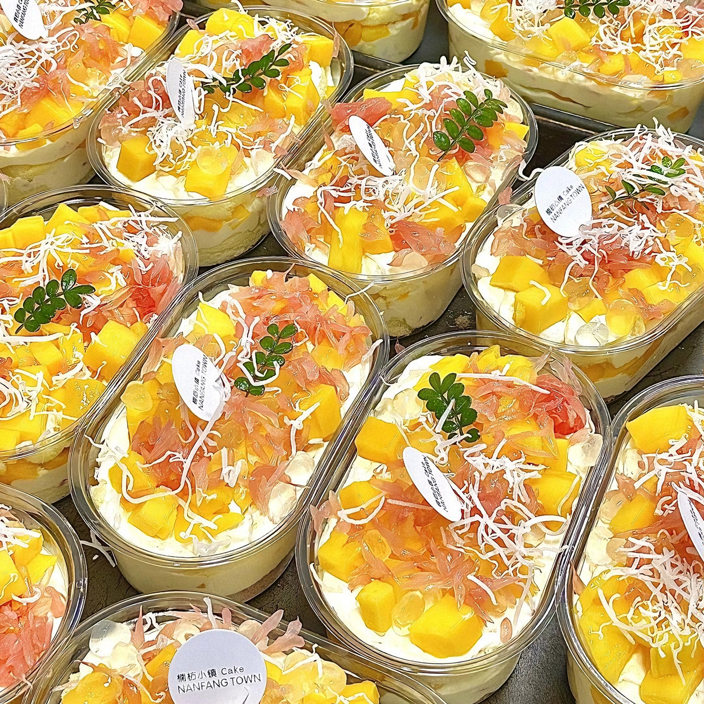 提拉米苏盒子固体杨枝甘露榴莲芒果千层蛋糕包装500ml甜品打包盒