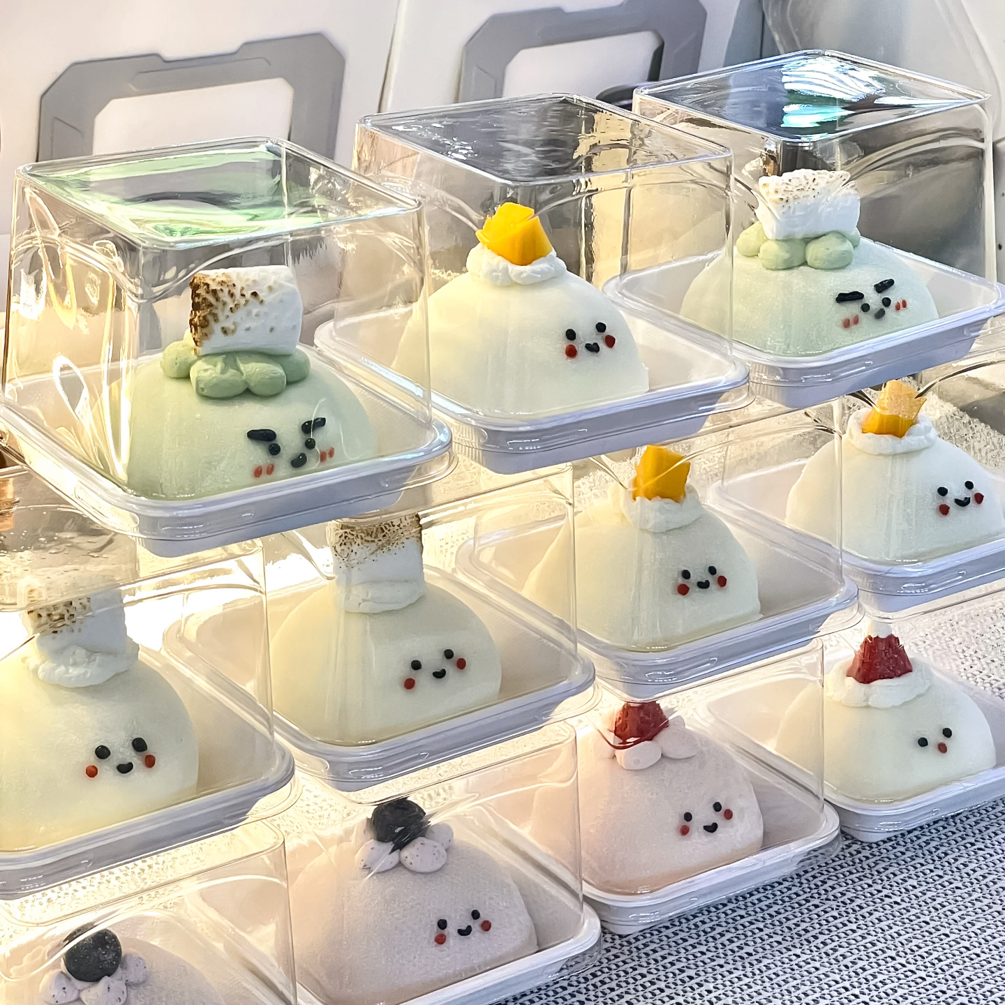 雪媚娘包装盒蛋糕卷2寸慕斯蛋糕盒提拉米苏泡芙甜品烘焙打包盒子