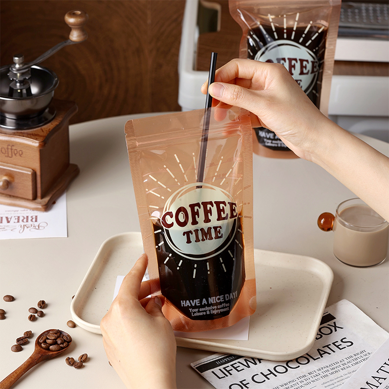 咖啡分装袋一次性奶茶袋外出便携咖啡店试用体验外卖打包密封袋子