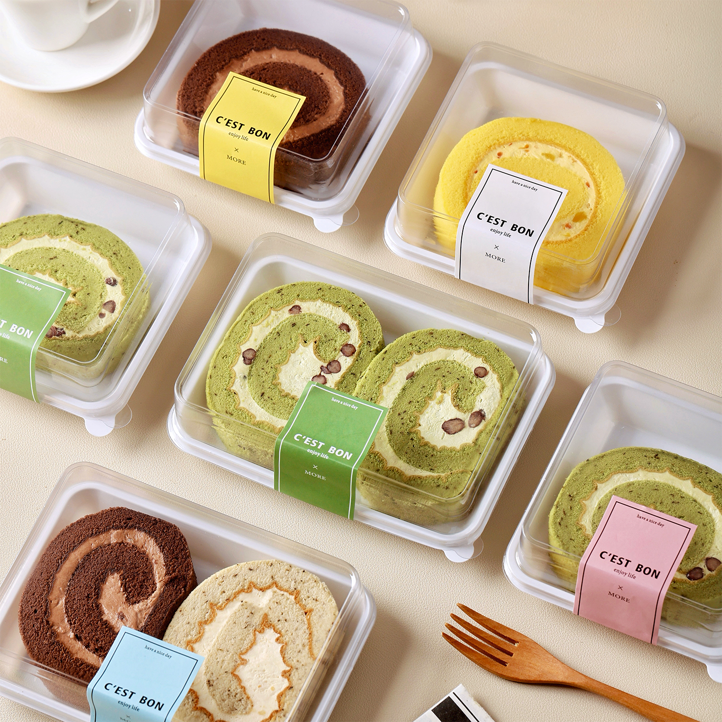 蛋糕卷包装盒单个两个方形装切块日式瑞士虎皮卷甜品烘焙打包盒子