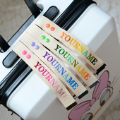 可定制韩国风行李箱飘带个性 趣味文具书包包挂件织带姓名字