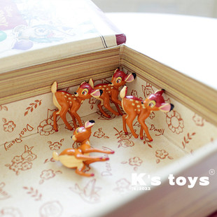 正版日单散货 东京迪s尼小鹿斑比挂件奶油胶手工配件公仔玩具模型