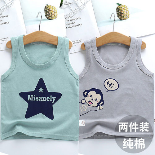 纯棉背心夏季透气衣服宝宝婴幼儿