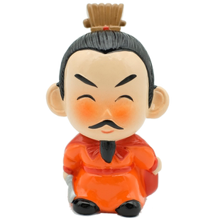 风雅堂三国公仔人物迷你小摆件创意可爱玩偶办公桌家居摆设工艺品