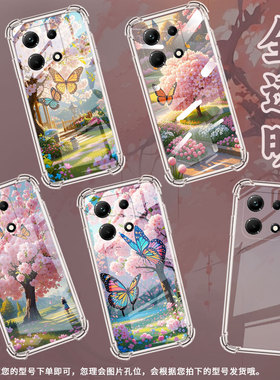 适用传音InfinixNote30手机气囊壳InfinixNote30i手机壳InfinixNote30Pro蝴蝶飞舞四角防摔X6716保护套