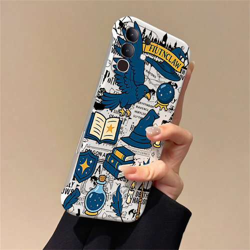 送挂环哈利波特适用vivox60手机壳y300t无边框x50pro+散热y300i新款x60曲屏半包x30pro/x60tpro硬x50套y200
