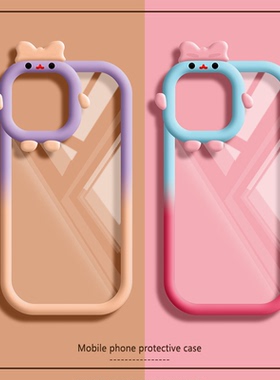 ins风适用vivoy76s手机壳y74s渐变色y20网红y30软y33s硅胶y77小怪兽5g少女y51s新款y31s套y52s/y73s/y55s/y5s