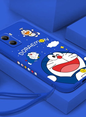 蓝胖子vivoy77手机壳多啦a梦y77新款v2219a机器猫vivi软壳可爱5g镜头全包卡通男女防摔情侣保护套散热创意薄