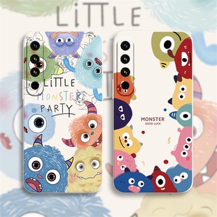 小怪兽适用魅族20手机壳可爱Meizu二零Pro新款 M381Q二十M391Q男女情侣卡5g通软壳液态硅胶全包防摔保护套超薄