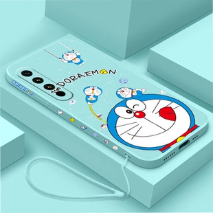 可爱蓝胖子适用魅族20手机壳Meizu二零Pro多啦a梦M381Q二十M391Q软壳新款 5g卡通液态硅镜头全包男女情侣防摔