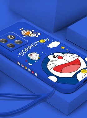 蓝胖子适用一加ACEpro手机壳多啦a梦1加ace pro新款oneplus机器猫软壳可爱5g镜头全包卡通男女防摔情侣保护套