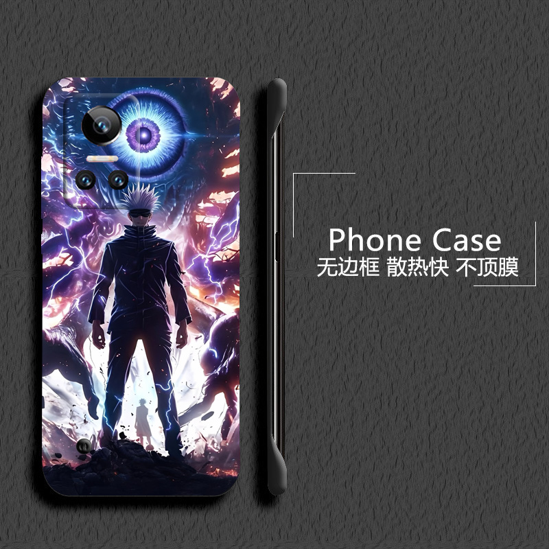 克苏鲁之眼适用华为荣耀play6t手机壳6tpro无边框5活力版散热4tpro新款畅玩40半包20pro薄30plus硬防摔套女