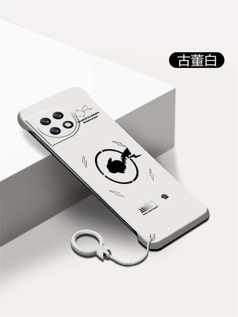 皮卡丘适用一加ace2手机壳1加ace2v无边框一加11磨砂1加10pro半包1加