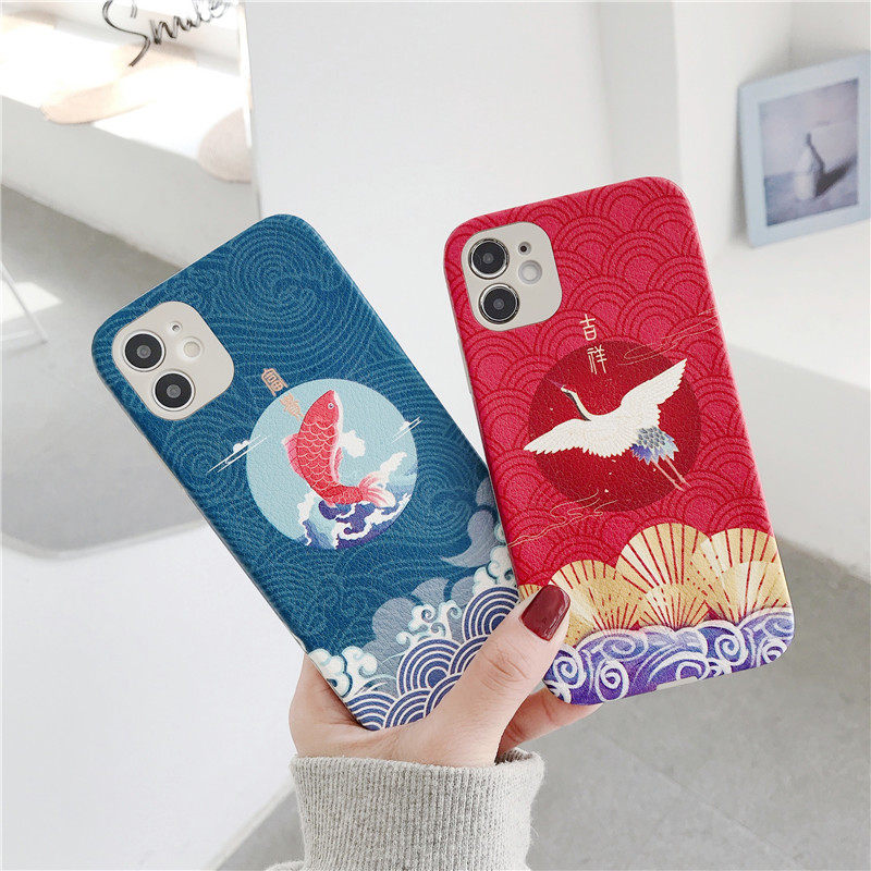 新年款中国风如意富贵适当于华为nova7/6se/5/4/3手机壳小羊皮荣耀9xpro/20pro/30pro/v30硅胶防摔保护套女款