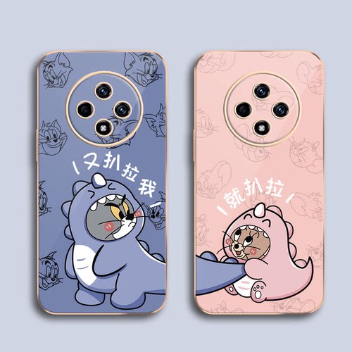 畅享50plus手机壳猫和老鼠情侣