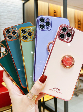 oppoa59s手机壳创意r15x时钟指环a5支架k1全包a3摄像头a83保护a1电镀防摔F1S硅胶软网红A3S男女款高档限量套