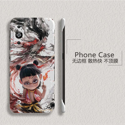 哪吒闹海适用华为nova10手机壳nova10se无边框nova10pro散热nova9新款nova7半包nova8超薄nova6硬防摔保护套i