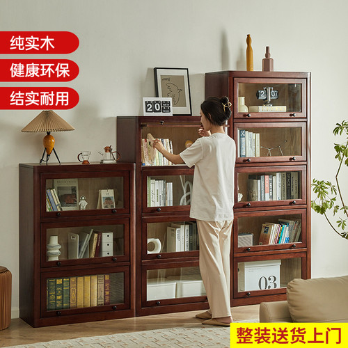 纯实木防尘餐边柜厨房客厅储物柜