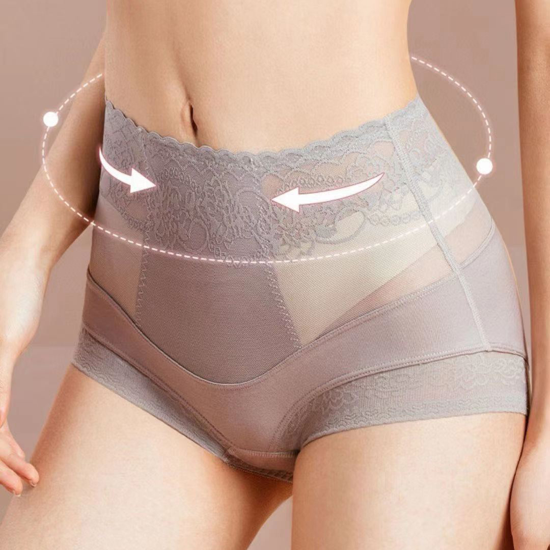 宜可露高腰收腹纯棉女士三角裤