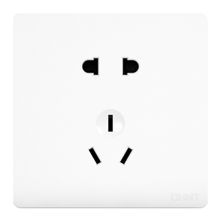 正泰明装1H白明装多孔空调16a三孔一开五孔家用墙壁开关插座面板