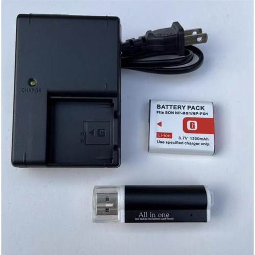 适用索尼DSC-W150 W170 W200 W210 W290W300相机NP-BG1电池充电器
