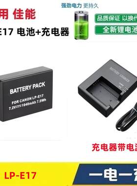 适用于佳能EOS 200D 750D 800D 760D 850D相机LP-E17电池+充电器