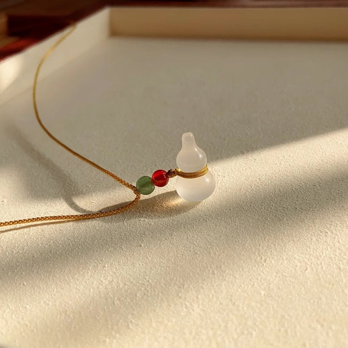 葫芦天然正品冰透吊坠项链