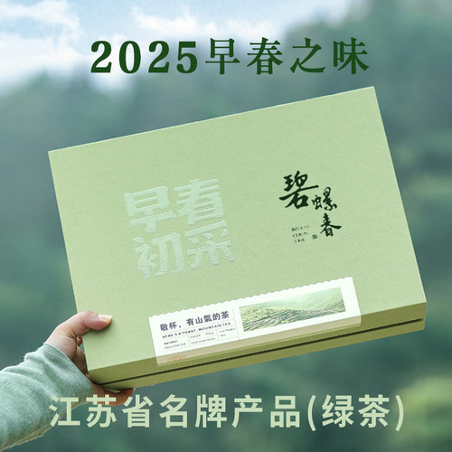 2025新茶碧螺春早春明前嫩芽毛尖花果清香高档礼盒