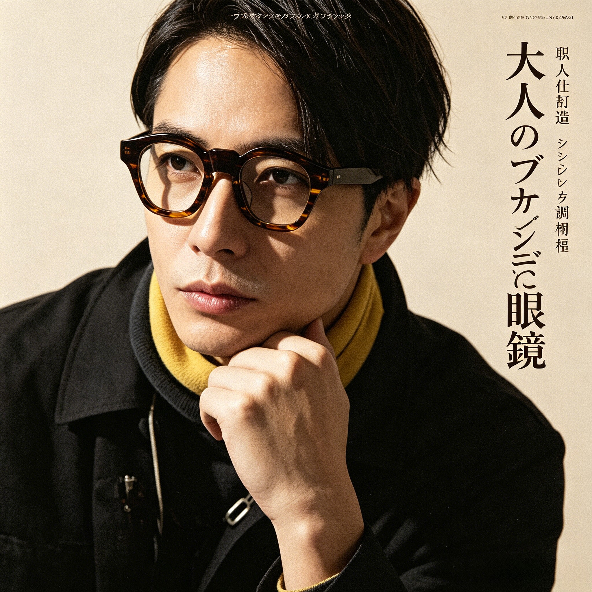 日本手造粗全框板材眼镜男潮KHOTY明星文艺复古近视防蓝光镜架女
