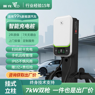 莱充双枪7KW/14KW新能源充电桩