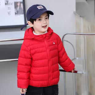 儿童轻薄羽绒服男女童男孩小中大童宝宝秋冬季鸭绒短款韩版外套