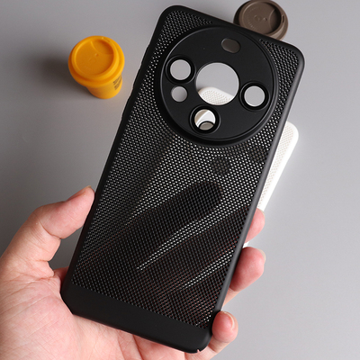 透气散热适用华为mate70pro手机壳简约轻薄Mate60硬壳荣耀magic5pro防摔全镜头包磨砂MT30保护壳网格5g镂空款