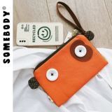 三色补丁 Летняя небольшая сумка, длинный милый бумажник, кошелек