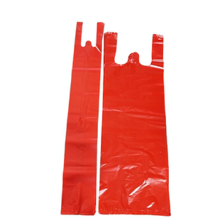 红色加厚铁棍山药塑料袋带鱼袋芹菜粉丝打包袋长条香烟对联手提袋