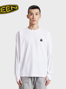 KEEN官方 男士HARVEST 户外长袖T恤圆领LOGO宽松版型T恤上衣